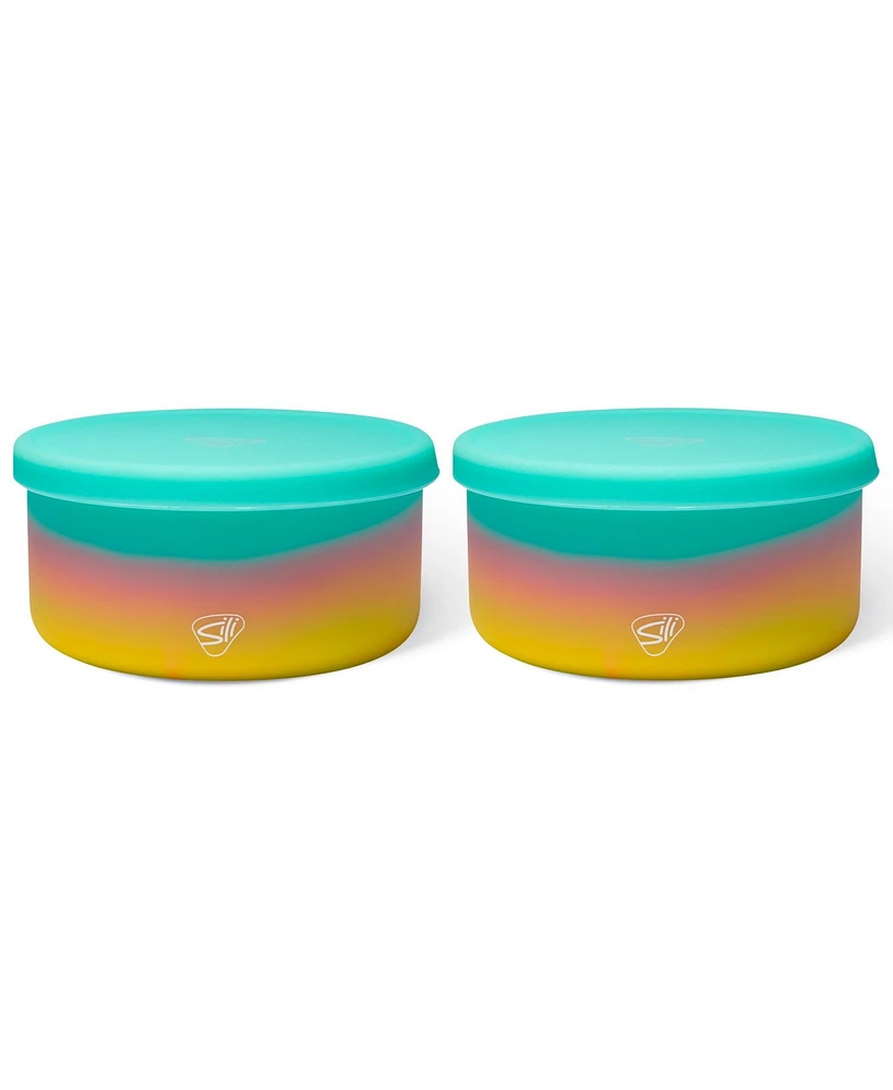 Silipint Lidded Bowls 30oz: 2 pk - Aurora - Spring 2023