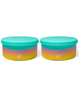 Silipint Lidded Bowls 30oz: 2 pk - Aurora - Spring 2023