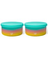 Silipint Lidded Bowls 30oz: 2 pk - Aurora - Spring 2023