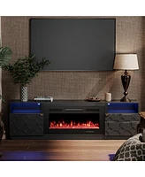 Boyel Living 36 inches Multifunctional Electric Fireplace Tv Stand