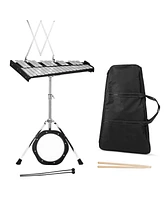Skonyon 30 Notes Percussion with Practice Pad Mallets Sticks Stand