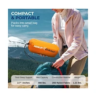 SereneLife Ultralight Sleeping Pad with Carrying Bag, Compact & Lightweight, Orange