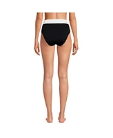 Lands' End Women's Reversible Ultra High Leg Waisted Bikini Swim Bottoms