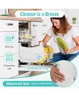 Gouun 4-in-1 Convertible Baby High Chair with Removable Double Tray