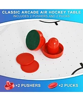 Sugift Air Hockey Table, Indoor Powered Hockey Game Table with 2 Pucks, 2 Pushers