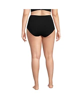 Lands' End Plus Sculpting Suit High Waisted Bikini Bottoms