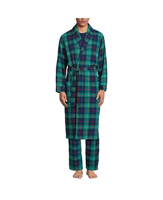 Lands' End Men's Flannel Robe