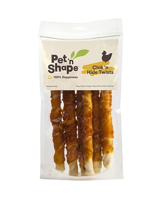 Pet 'n Shape Chicken Hide Twists 6pk - 10in