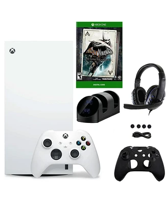 Xbox Series X Digital White Console with Return to Arkham Game & Accessories Kit