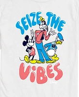 Airwaves Men's Disney Seize The Vibes Short Sleeve Tee