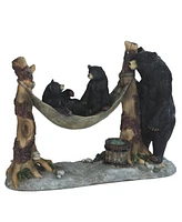 Fc Design "2-pc Gift Set" 7"H Black Bear Watching Cubs in Hammock Figurine Statue Ornament Home Room Office Decor and Perfect Gift Ideas for Housewarm