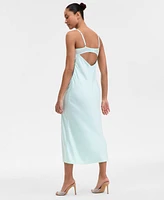 I.n.c. International Concepts Women's Lace Applique Satin Nightgown, Exclusively at Macy's