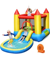 Gouun Inflatable Kids Slide Bounce House with 550w Blower