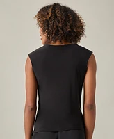 Kasper Crossover Cutout Top