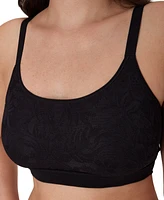 Bali Women's Breathe Lace-Overlay Bralette Dfcmbr
