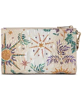 Brahmin Daisy Melbourne Embossed Leather Clutch