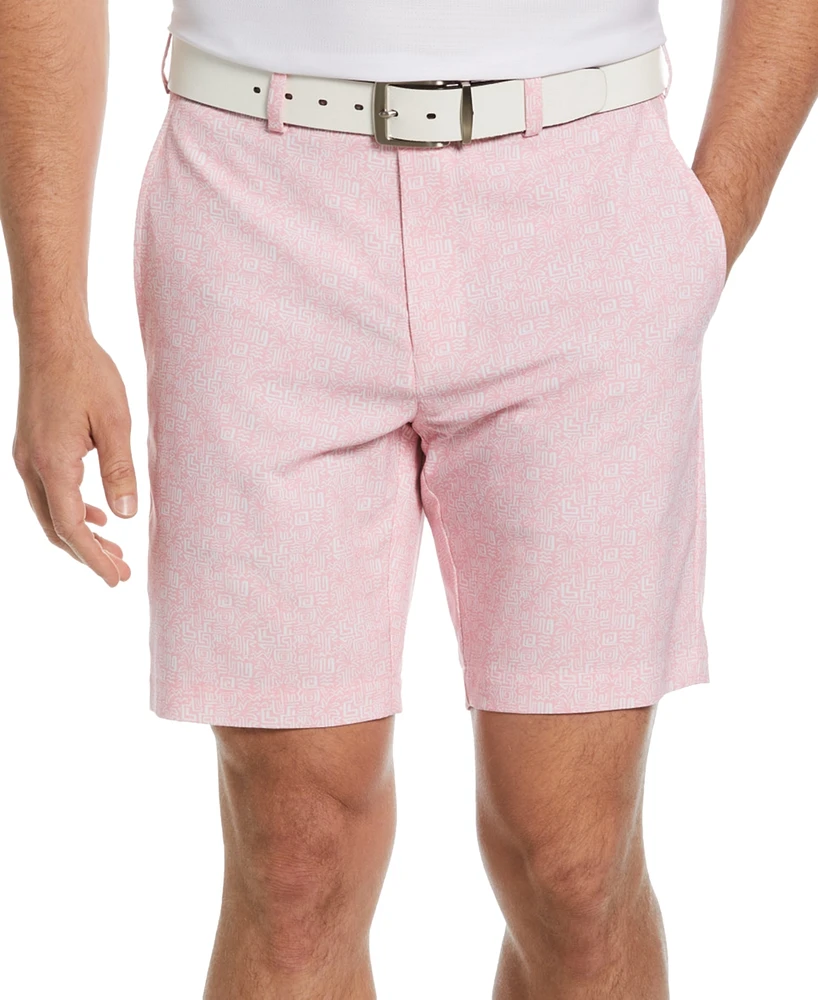 Pga Tour Men's Palm-Tree Graphic Shorts