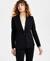 Bar Iii Womens Single Button Blazer Scoop Neck Camisole High Rise Compression Pants Exclusively At Macys