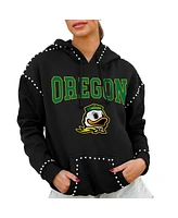 Gameday Couture Women's Black Oregon Ducks Studded Pullover Hoodie