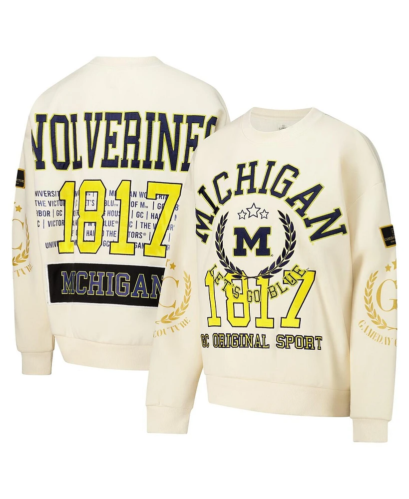 Gameday Couture Women's Cream Michigan Wolverines Slay Pullover Sweatshirt