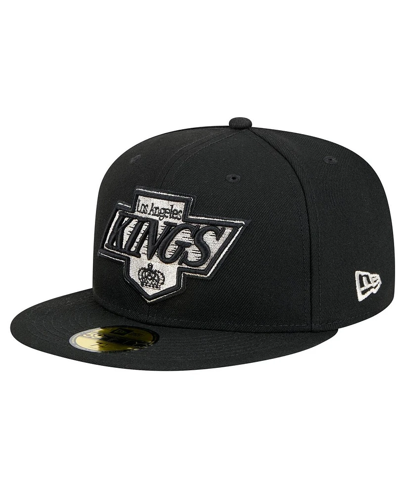 New Era Men's Black Los Angeles Kings Core 59FIFTY Fitted Hat