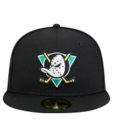 New Era Men's Black Anaheim Ducks Core 59FIFTY Fitted Hat
