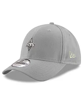 New Era Men's Gray Las Vegas Aces Primary Logo 9FORTY Adjustable Hat