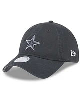 New Era Women's Graphite Dallas Cowboys 2024 Salute To Service 9TWENTY Adjustable Hat