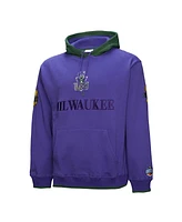 Mitchell & Ness Men's Purple Milwaukee Bucks Hardwood Classics Team Og 3.0 Pullover Hoodie