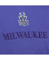 Mitchell & Ness Men's Purple Milwaukee Bucks Hardwood Classics Team Og 3.0 Pullover Hoodie