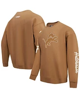 Pro Standard Men's Aidan Hutchinson Brown Detroit Lions Pullover Crewneck Sweatshirt