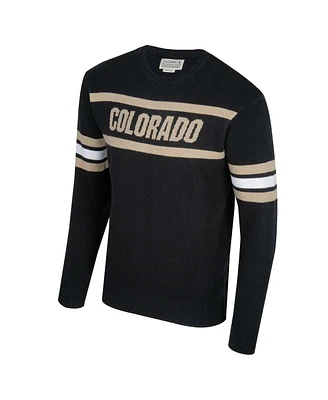 Uscape Apparel Men's and Women's Black Colorado Buffaloes Renew Knit Vintage Pullover Sweater