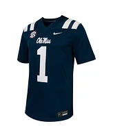 Nike Men's 1 Navy Ole Miss Rebels Untouchable Football Jersey