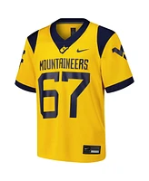 Nike Big Boys and Girls 67 Gold West Virginia Mountaineers Alternate Game Jersey