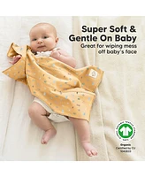 KeaBabies Kids 6pk Shea Burp Cloths Girls, Burping for Babies, Newborn