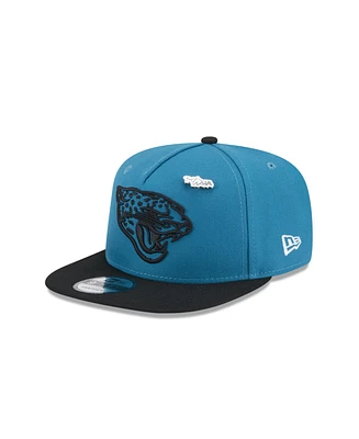 New Era Men's Teal Jacksonville Jaguars 2024 Inspire Change A-Frame 9FIFTY Snapback Hat