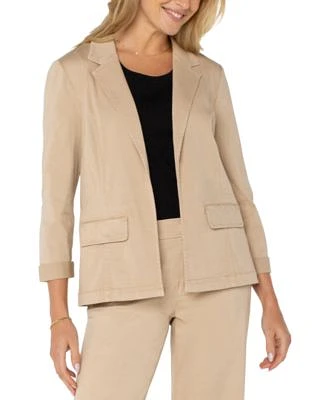 Liverpool Los Angeles Womens Twill Fitted Blazer. Pxs 3x
