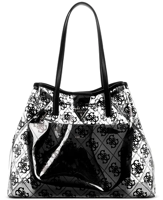 Guess Tuana Large Clear Tote with Removable Pouch