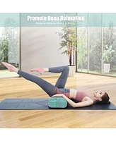 Costway Yoga Bolster Pillow Meditation w/Washable Cover & Carry Handle