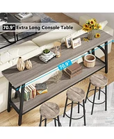 Tribesigns Extra Long Console Table, 70.8 Entryway Tv Stand, and Media for Living Room or Hallway Decor, Black Friday Deals 202