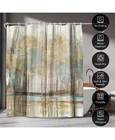 Americanflat 71x74 Woodlot Shower Curtain - 100% Polyester Shower Curtain