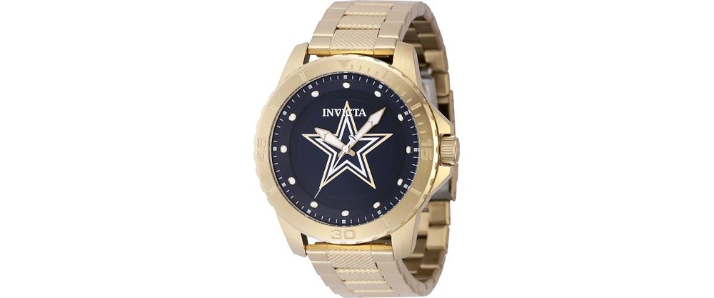 Invicta Men's Nfl Dallas Cowboys Quartz 3 Hand Blue Dial Watch