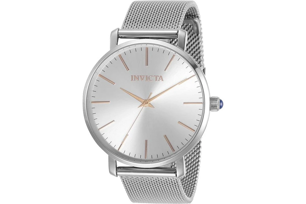Invicta Women's 31068 Angel Quartz 3 Hand Silver Dial Watch