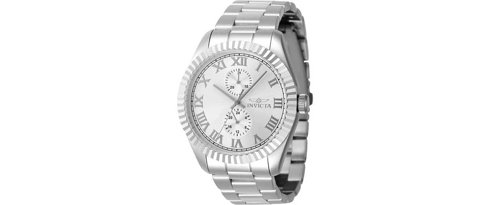 Invicta Men's Specialty Quartz Multifunction Silver Dial Watch