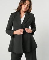Marion Maternity Tailored Workwear Blazer in Italian Stretch Suiting Fabric (Regular & Petite)