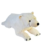 Wild Republic Cuddlekins Jumbo Polar Bear Stuffed Animal, 30 Inches