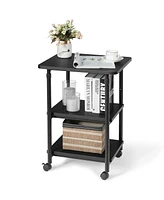Gouun 3-tier Adjustable Printer Stand with 360° Swivel Casters