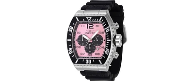 Invicta Men's 47286 Pro Diver Quartz Chronograph Black, Pink Dial Watch