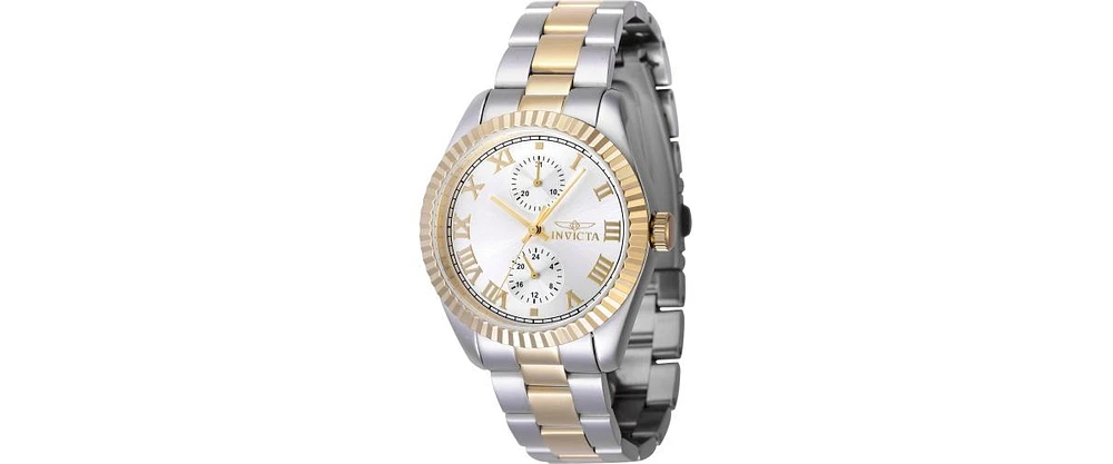 Invicta Women's 47440 Specialty Quartz Multifunction Silver Dial Watch