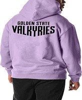 The Wild Collective Men's and Women's Violet Golden State Valkyries Heavy Wash Fleece Pullover Hoodie